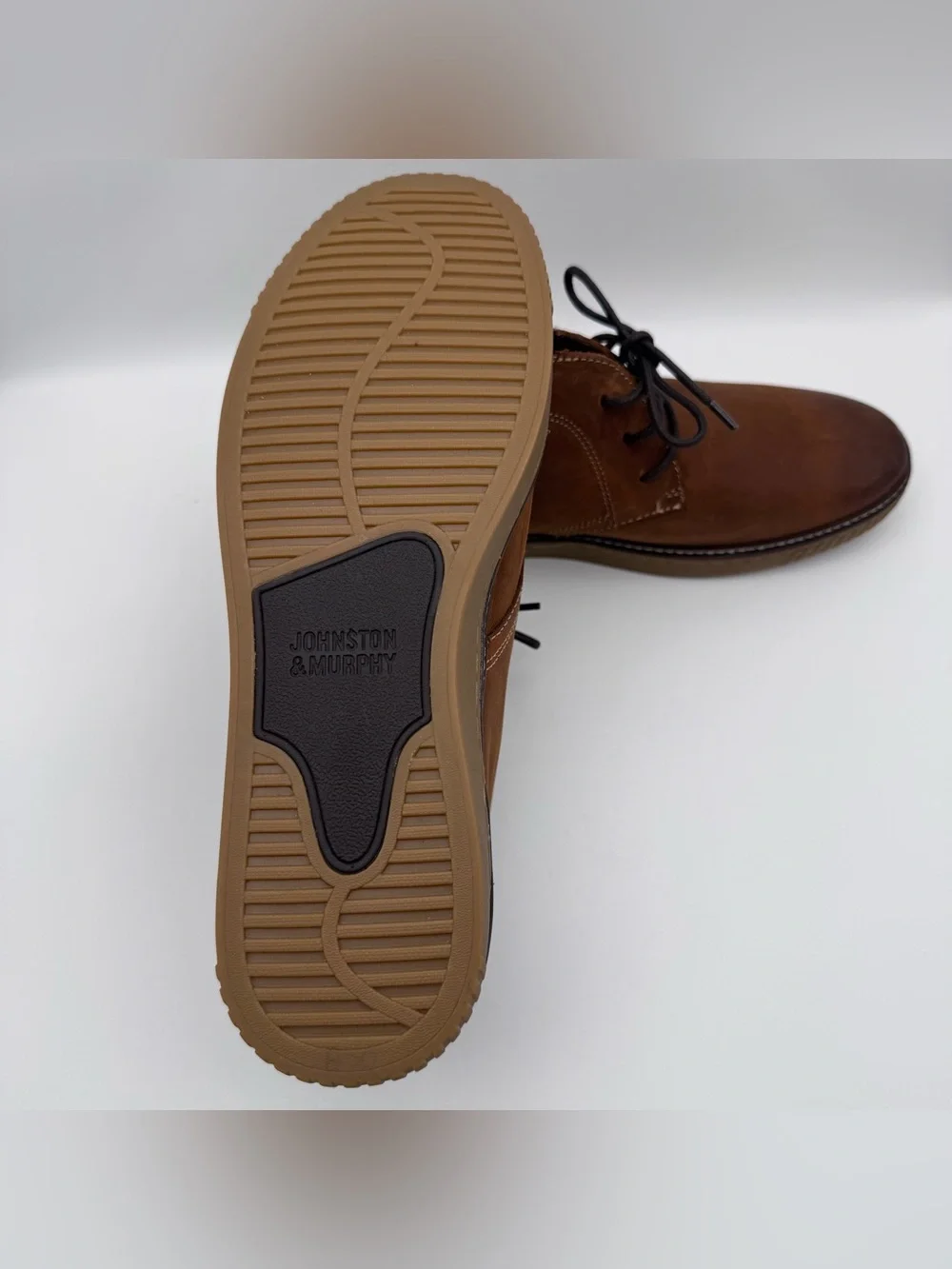 Johnston & Murphy Wallace Chukka Boots Brown Leather Men Size 12 M